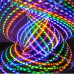 Super bright strobing LED hula hoop